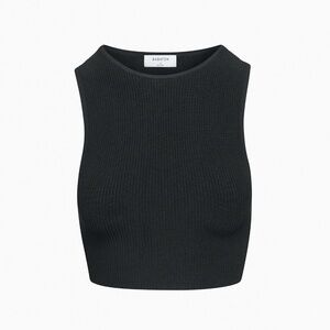 Aritzia | Babaton | Size S | Sculpt Knit Racer Cropped Tank in Black